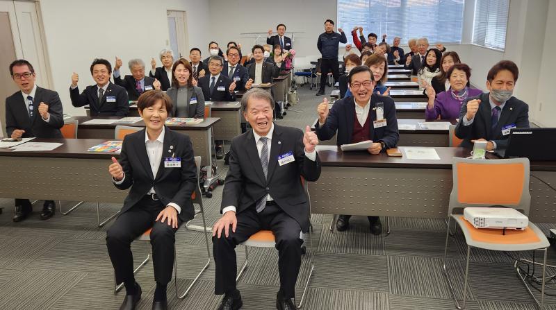 藤井明仁 郡山市倫理法人会朝礼代表委員 登壇!!