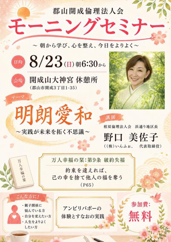 第77回 経営者モーニングセミナー